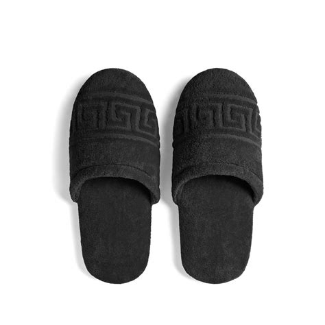 versace greca key slippers